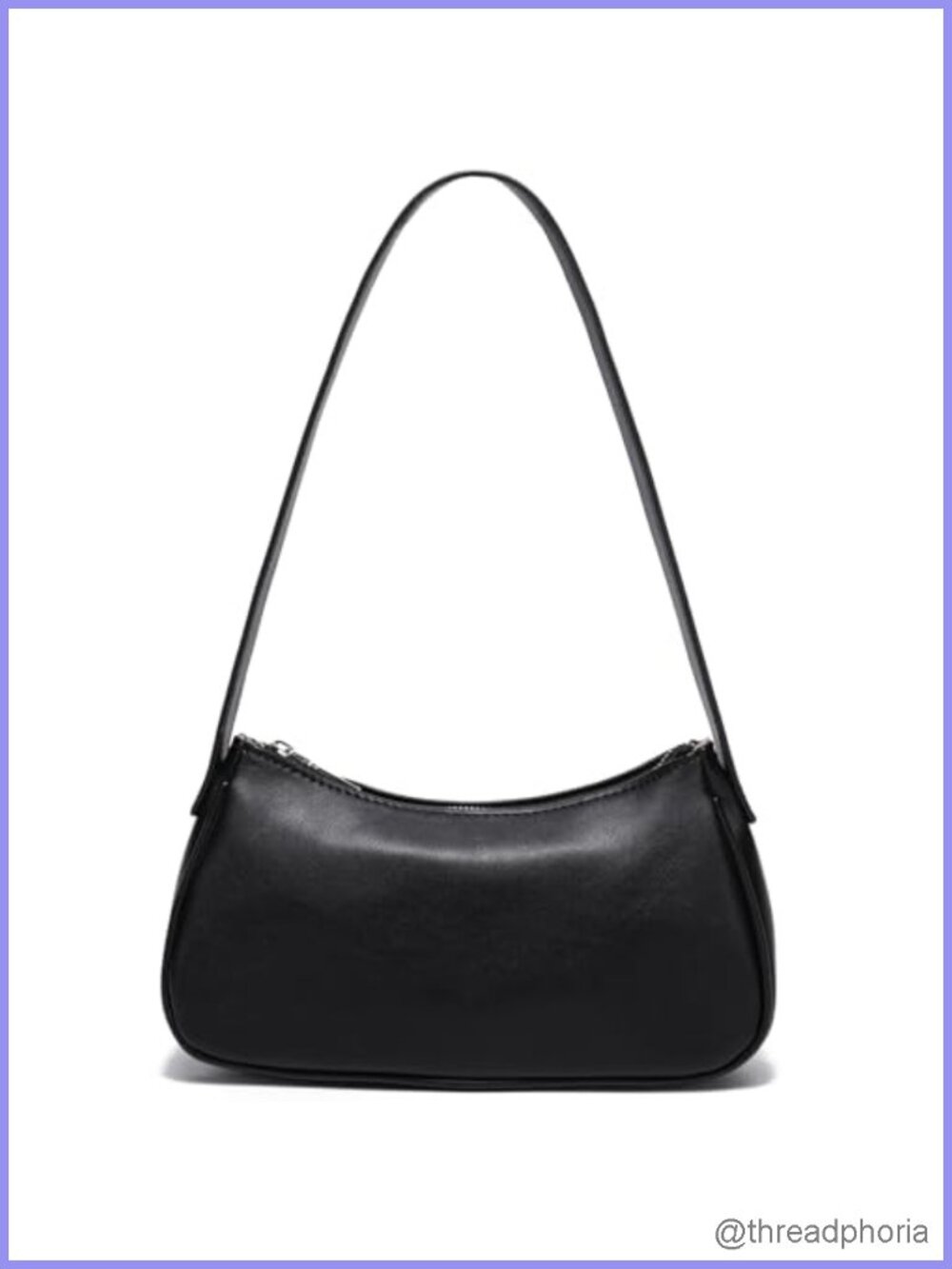 Vegan Leather Small Shoulder Bag Crescent Purse